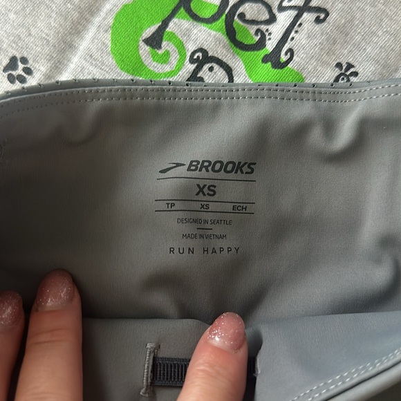 Brooks Running 8" Inseam Method Spandex Shorts Gray Sz XS! - Picture 3 of 5